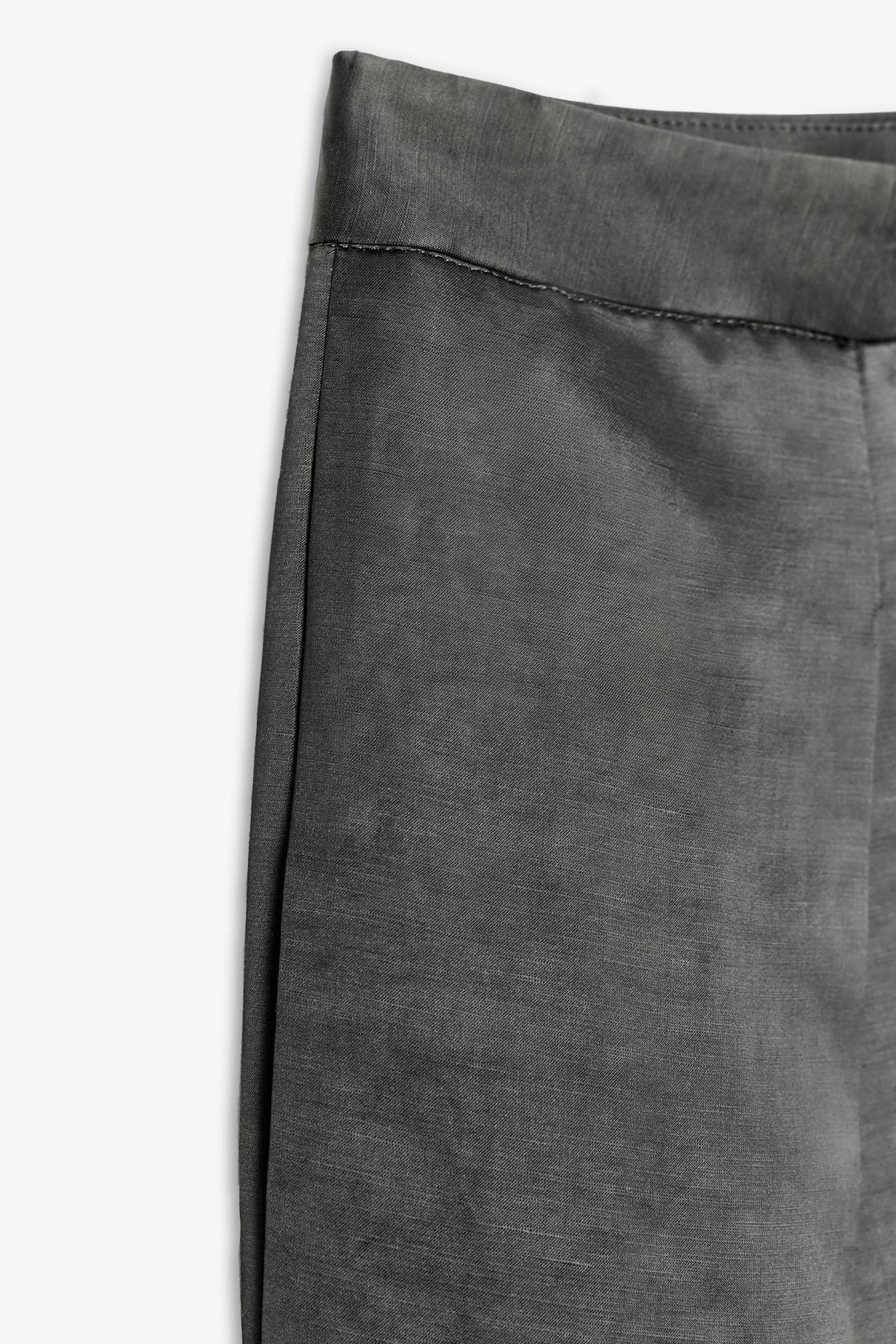 PANTALON SATINÉ AVEC LIN ZW COLLECTION